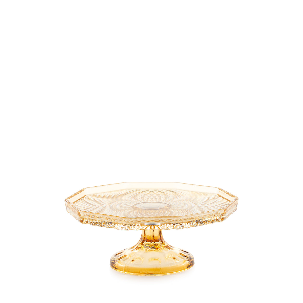 Alzata piana piccola ambra Emò