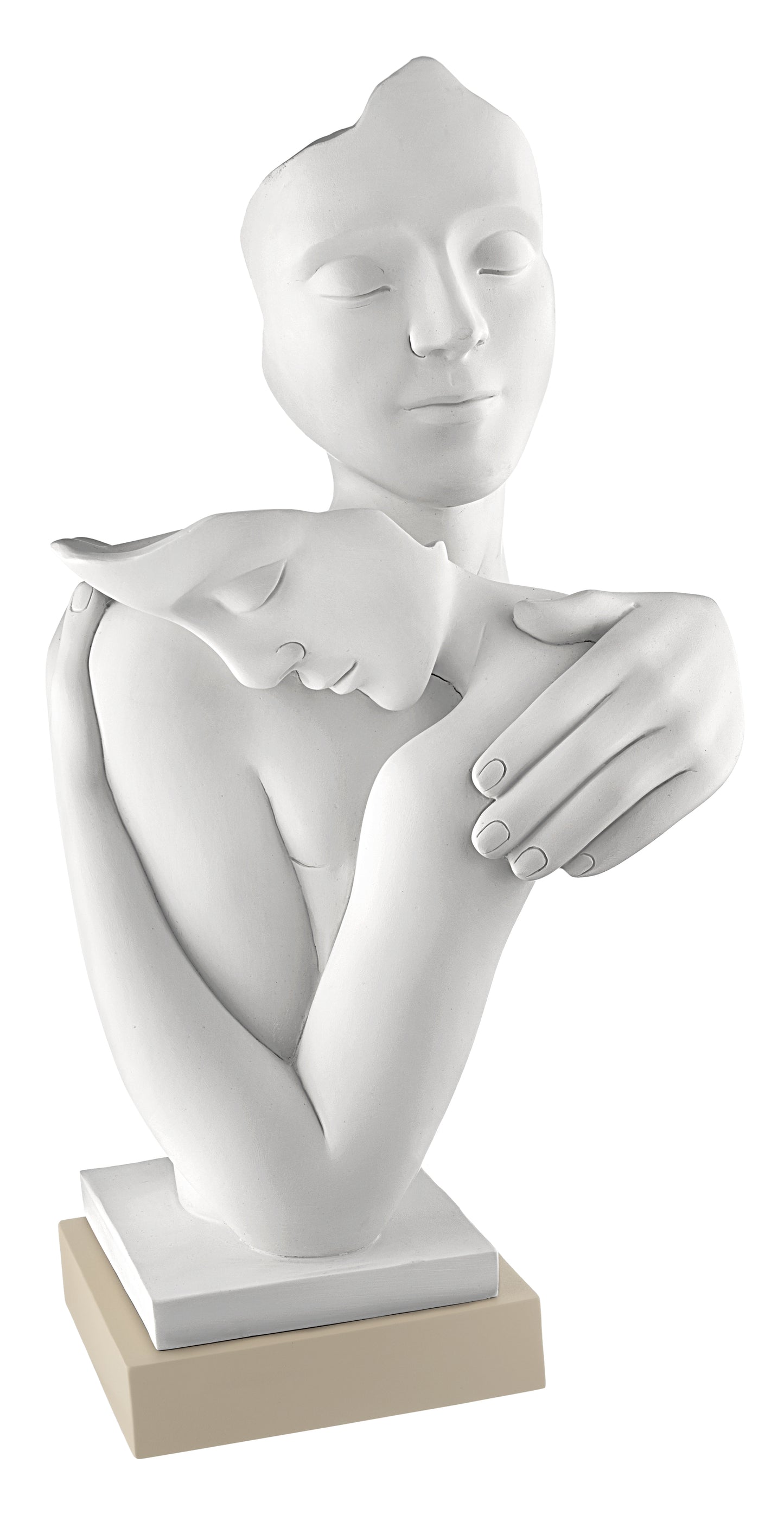 Scultura Abbraccio base nocciola H.29 Bongelli