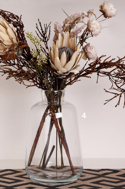 Vaso trasparente Fiori di Lena