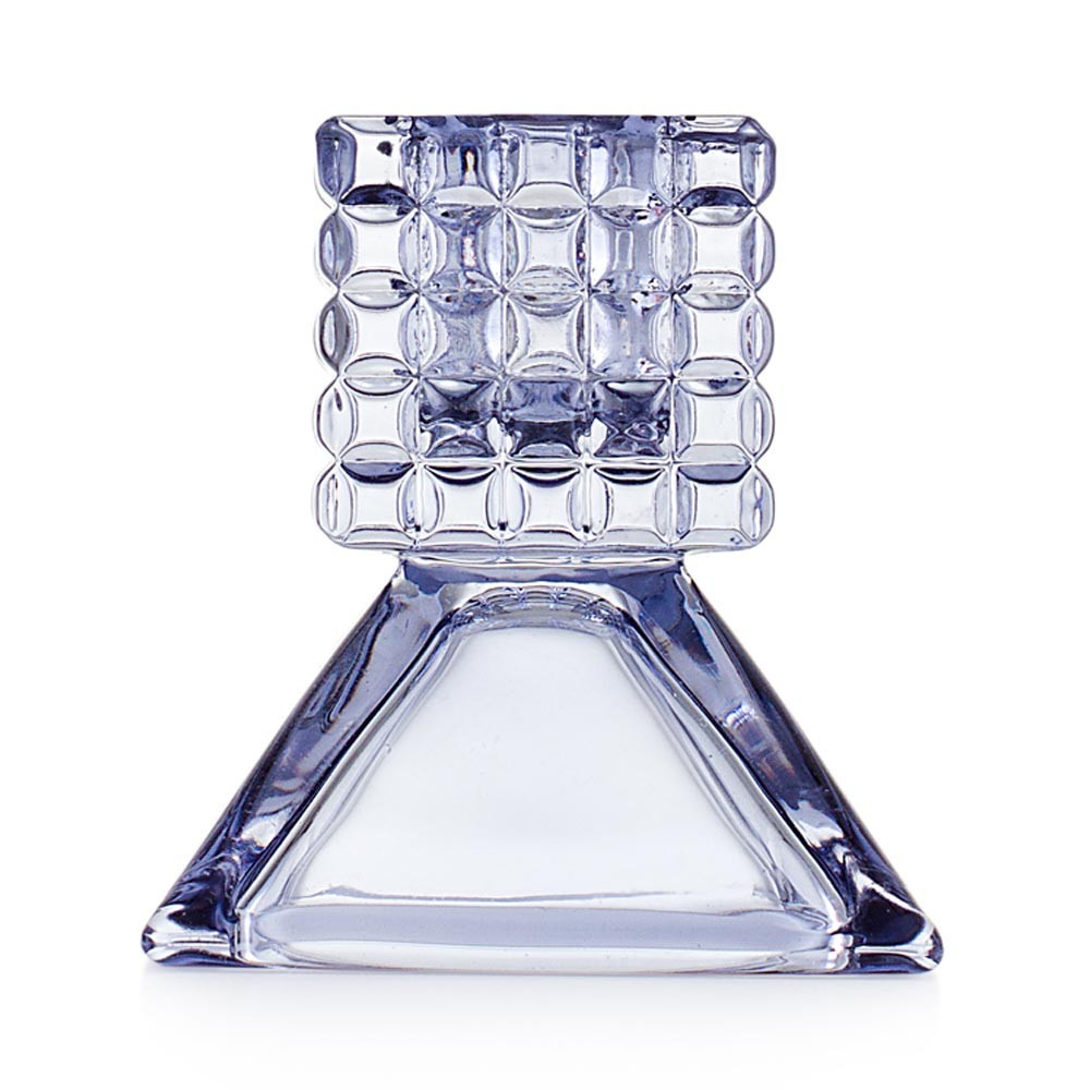 Candeliere mini triangolare blu