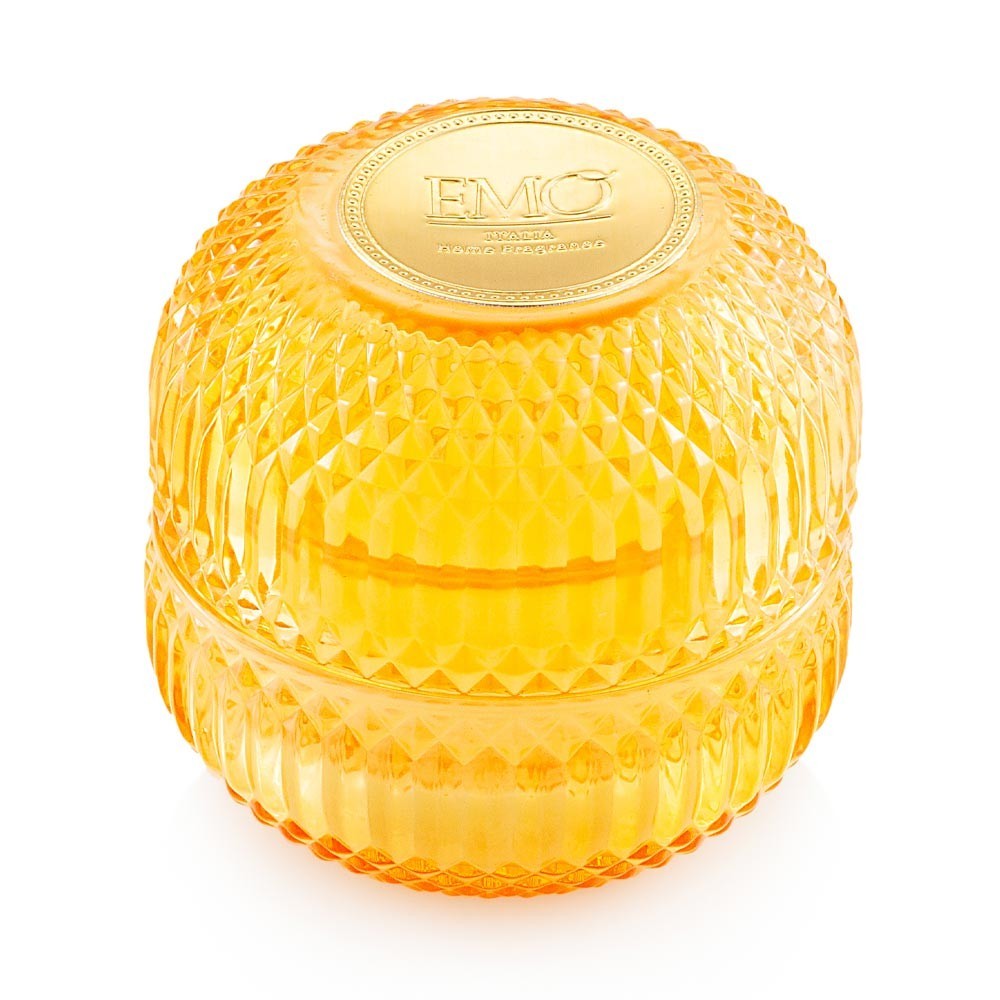 Candela Opulence arancione con essenza Melograno