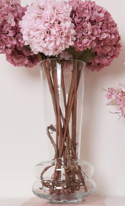 Vaso trasparente Fiori di Lena