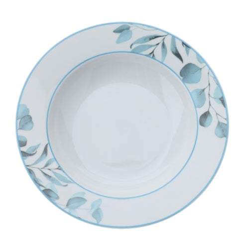 Set 18 pezzi Piatti in Porcellana Botanic Blu