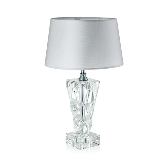 Lampada con base squadrata in cristallo Emò