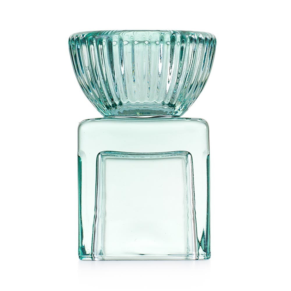 Candeliere mini cubo verde