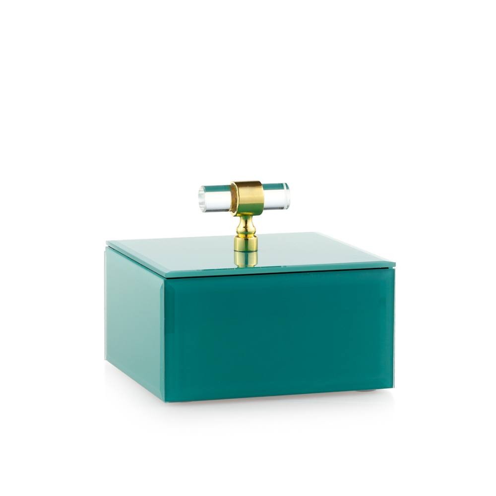 Portagioie grande Emò verde 13x13x11 cm