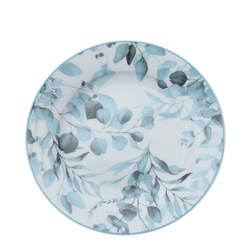 Set 18 pezzi Piatti in Porcellana Botanic Blu